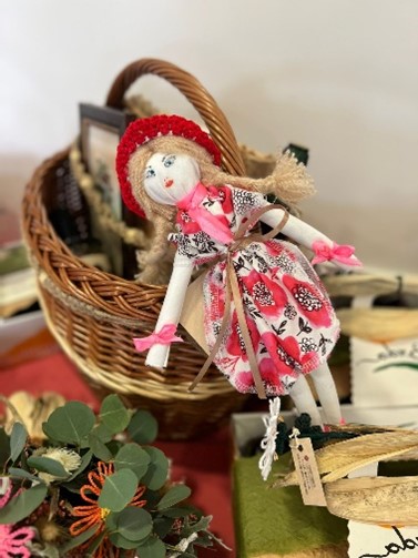 Doll made by a member of the day care centre, Hiša dobre volje.